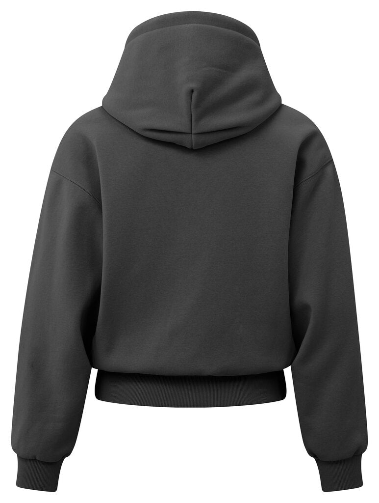 Hoodie Pleated Bottom YAYA Oyster Black