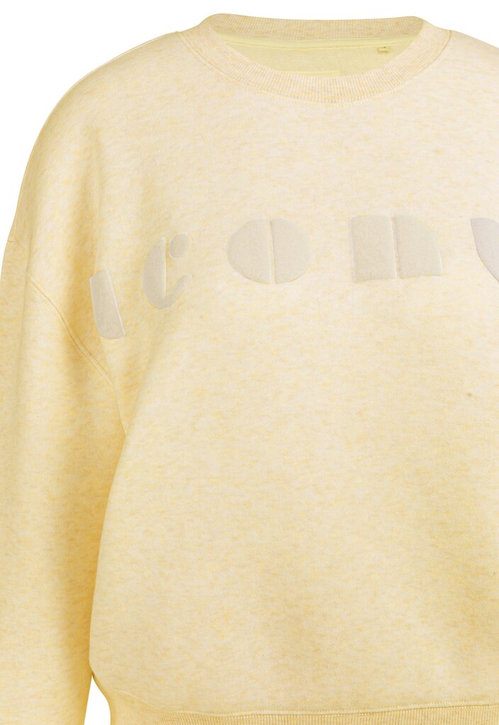YAYA Zachte Sweater Met Artwork Yellow Melange