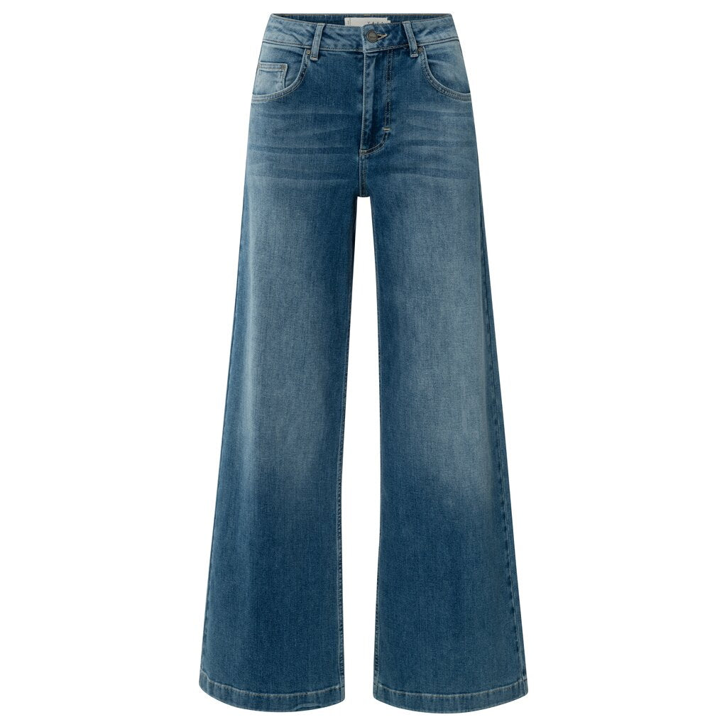 High Waist Loose Wide Denim YAYA Blue Denim L34