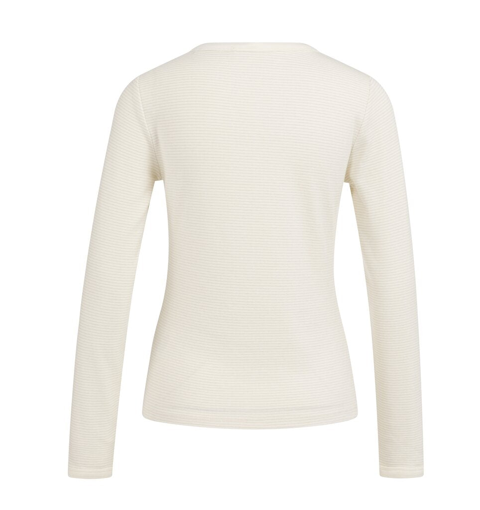Yaya Striped Long Sleeve Beige