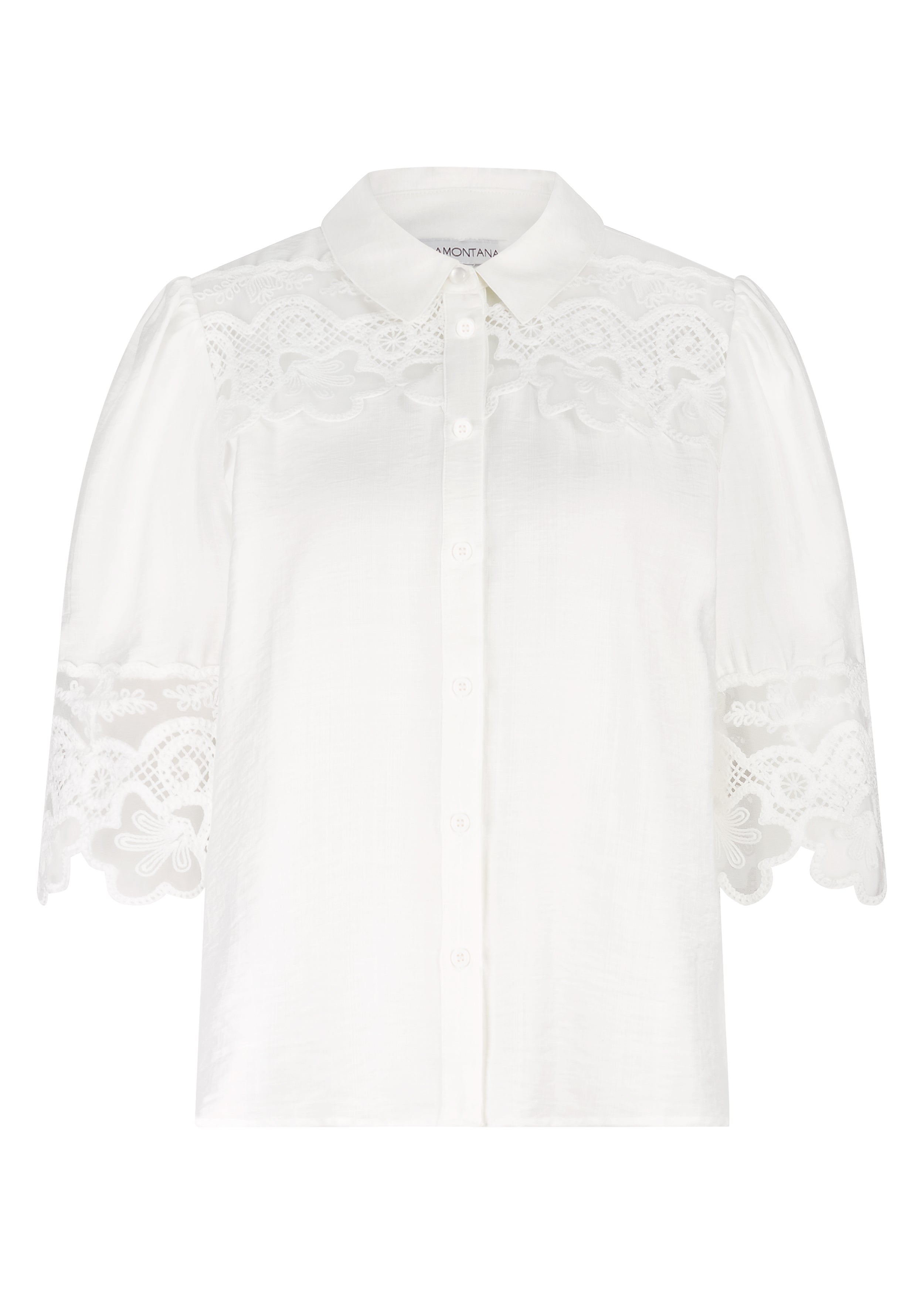 Tramontana Blouse Lace Details Off White