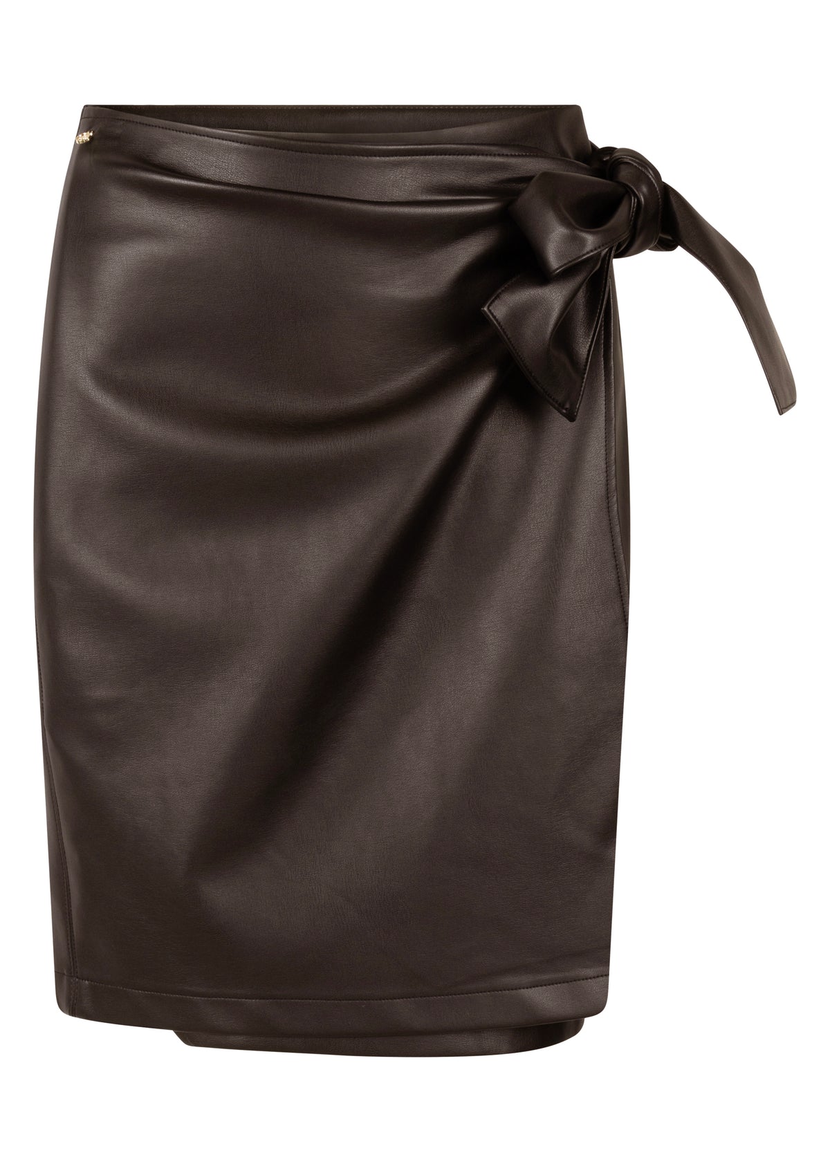 Tramontana PU Skirt Cafe Noir