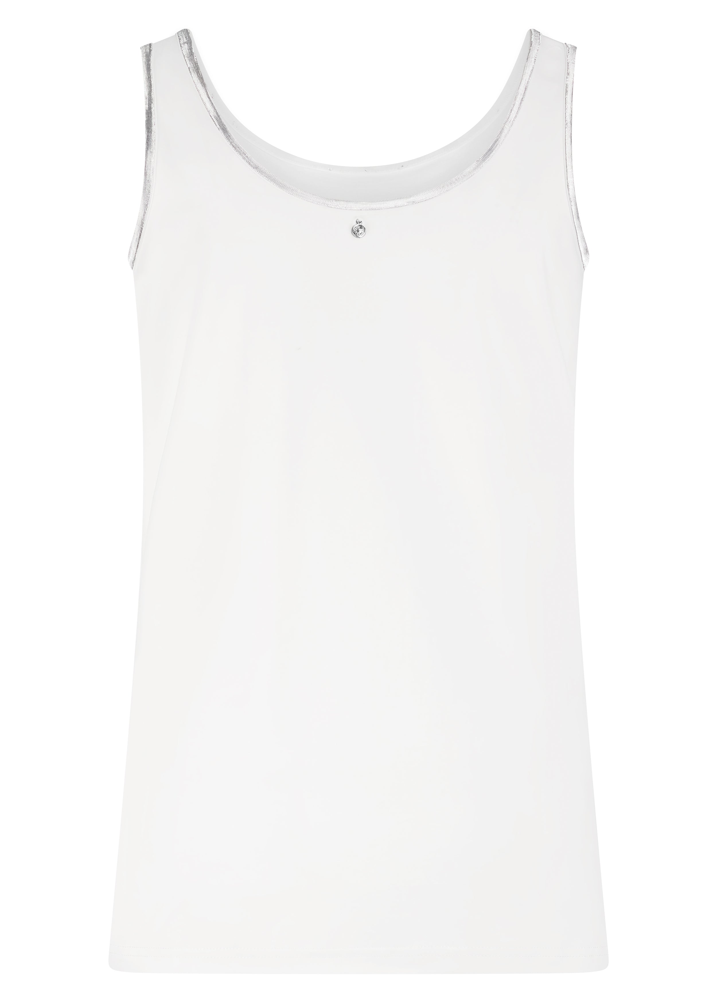 Tramontana Singlet Lurex Tape Off White