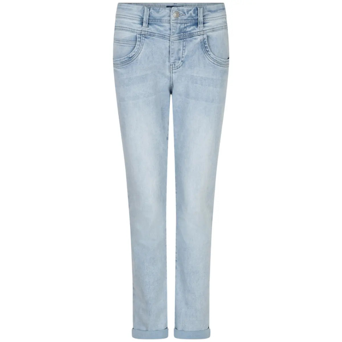 Red Button Relax Denim Bleach