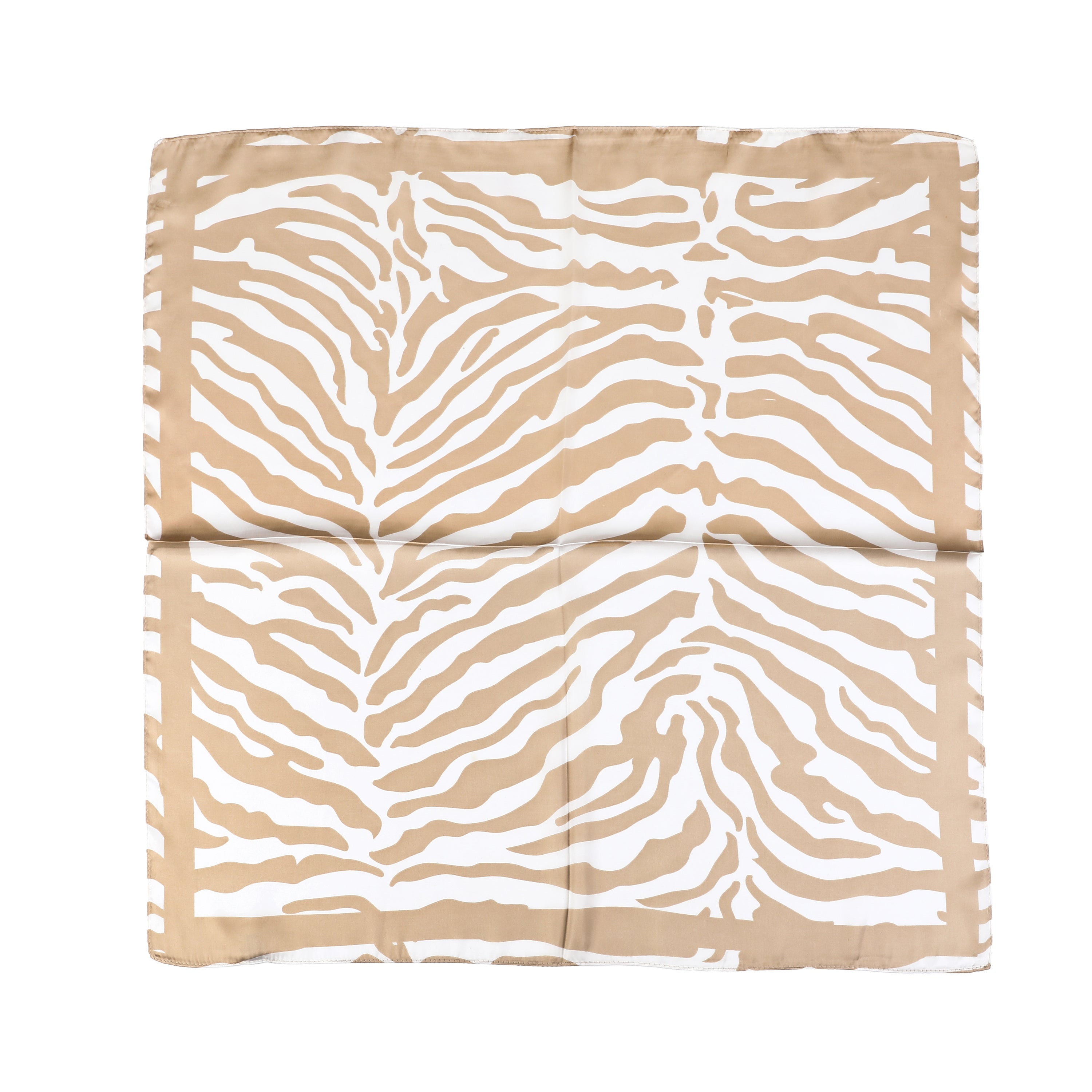 Vierkant Sjaaltje Zebra Beige