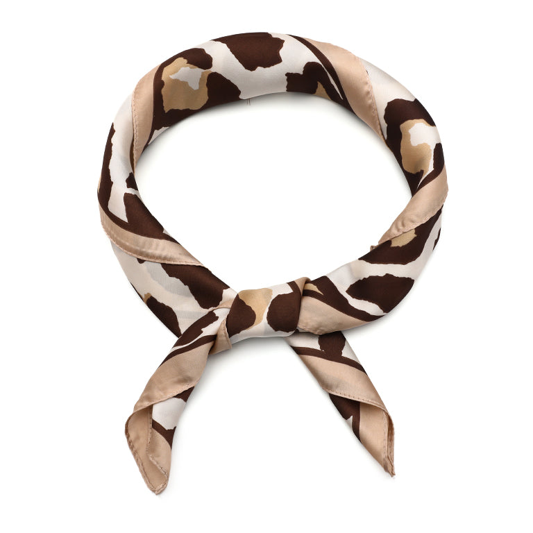 Vierkant Sjaaltje Leopard Camel