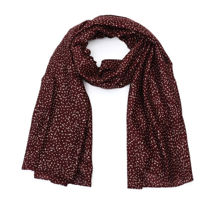Sjaal Bordeaux Stip Gold