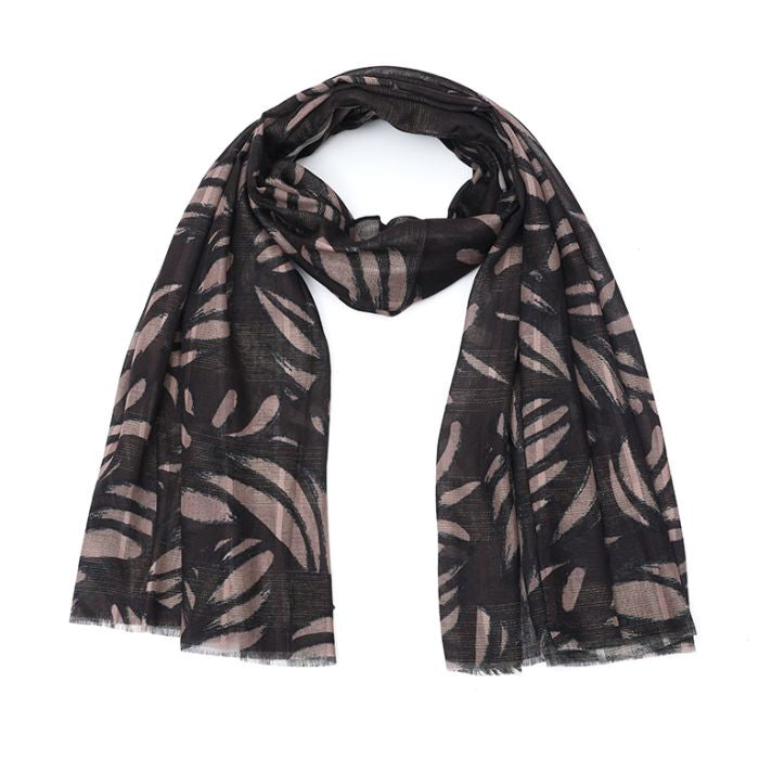 Sjaal Print Coffee Brown