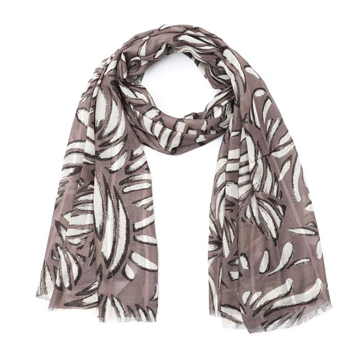 Sjaal Print Taupe Print