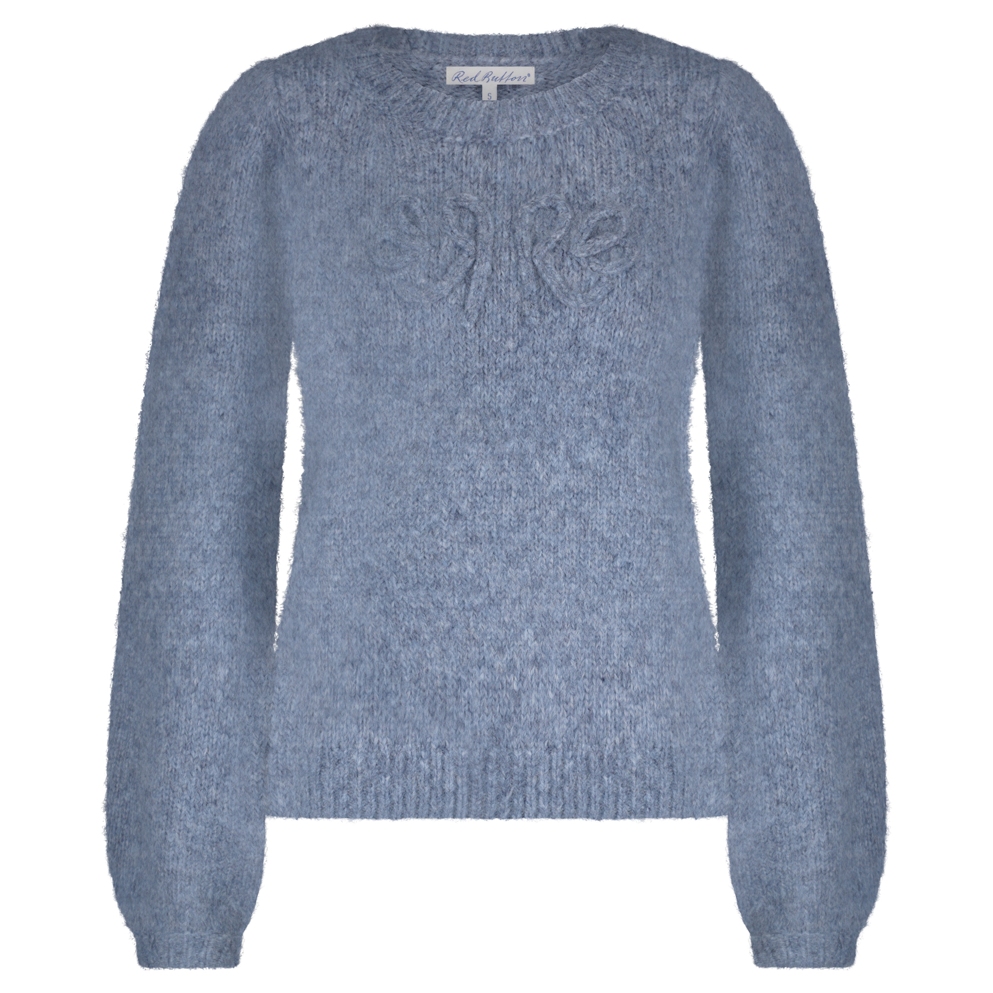 SWEATER RB LOGO Red Button Mid Blue