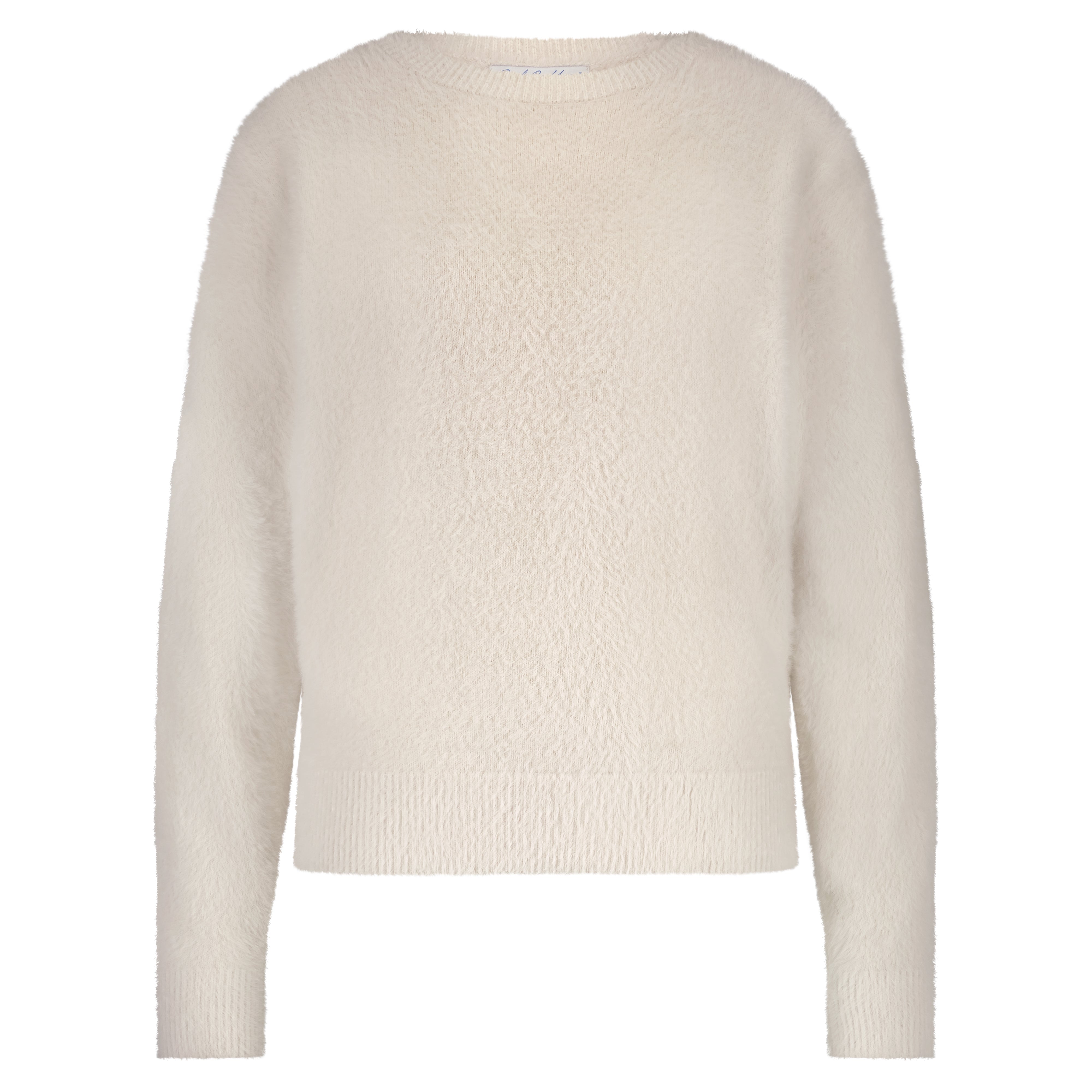 Sweater FLUFFY Red Button Cream