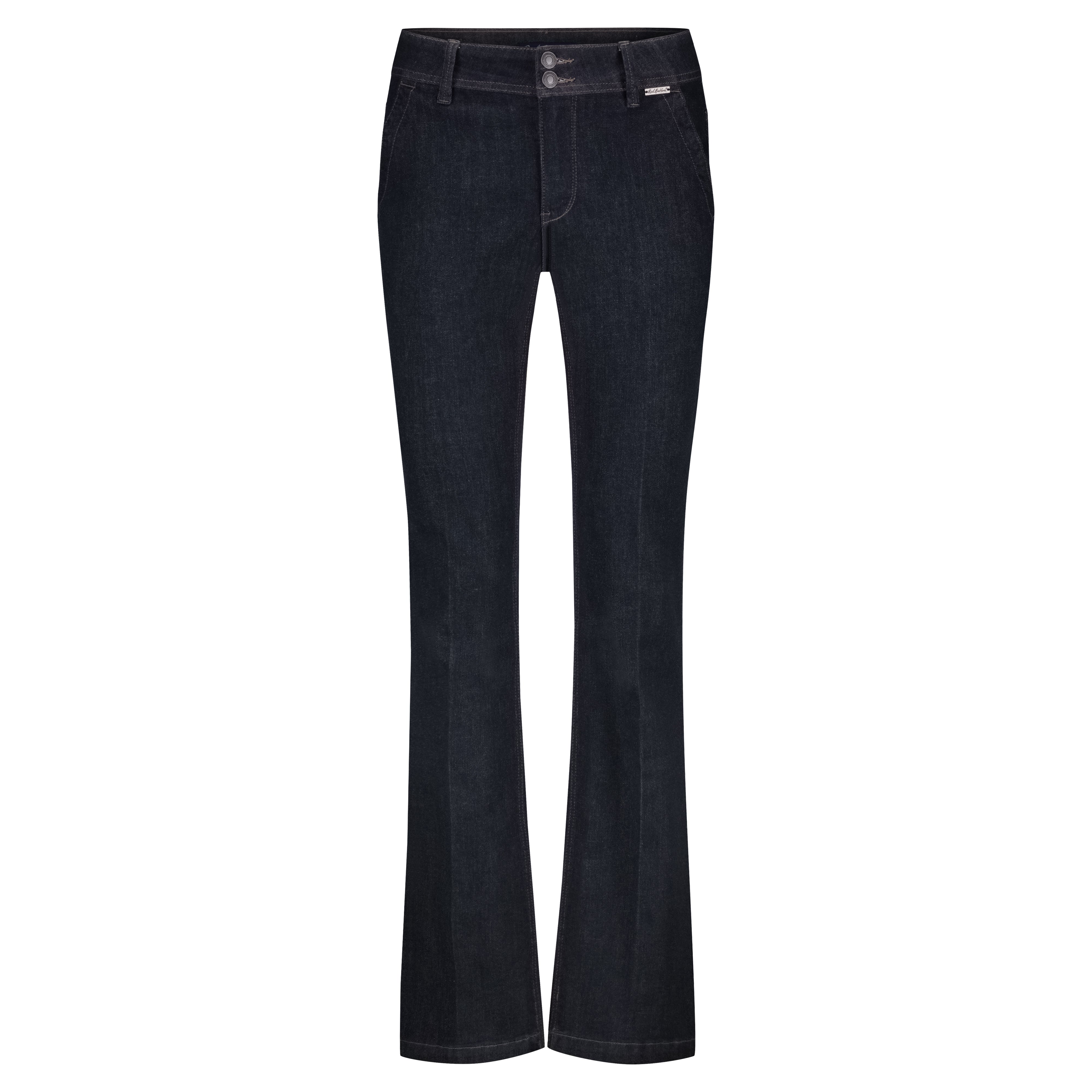 Red Button Flared Jeans Bibette Forever Blue