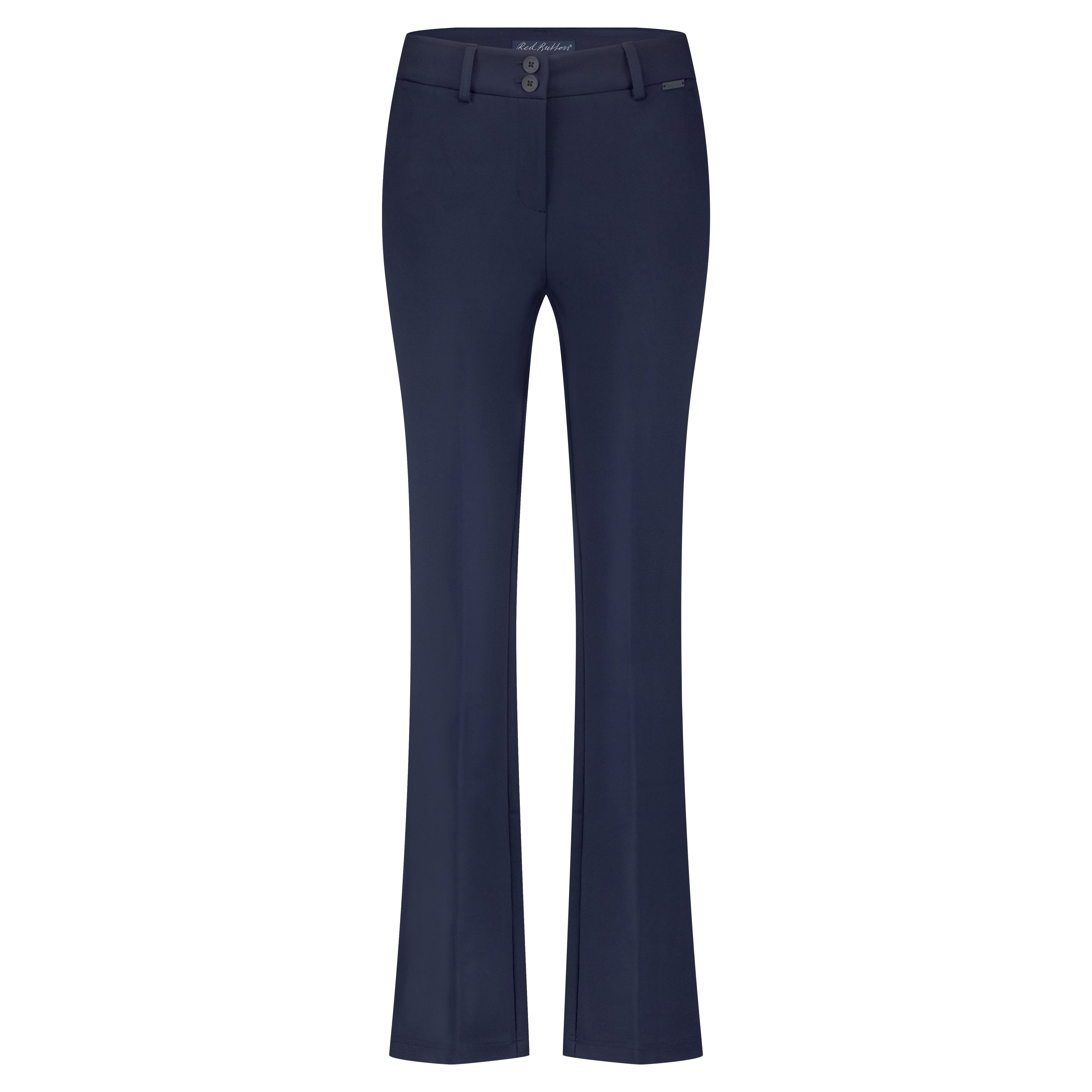 Red Button Flare Broek Bibette Punta Indigo Blue