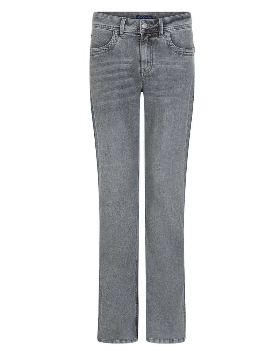 Red Button Flared Jeans Babette Mid Grey L33