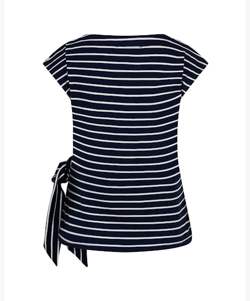 Red Button Terry Stripe Knot Darkblue
