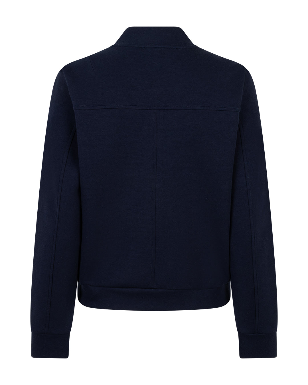 Red Button Bomber Jacket Dark Blue