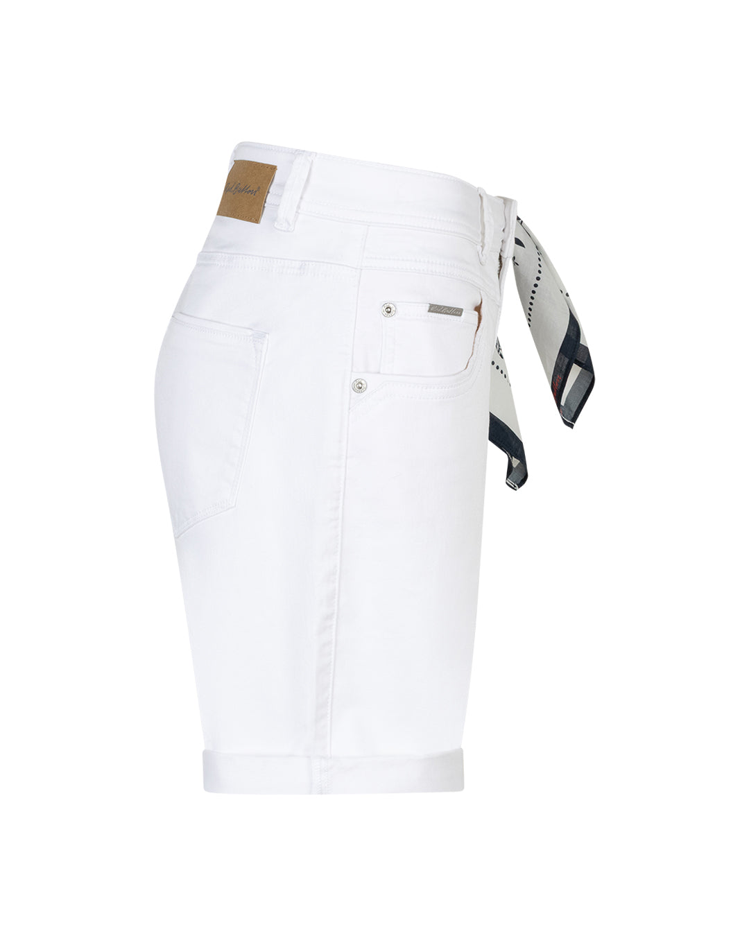 Red Button Relax Short Jog Colour White & Scarf