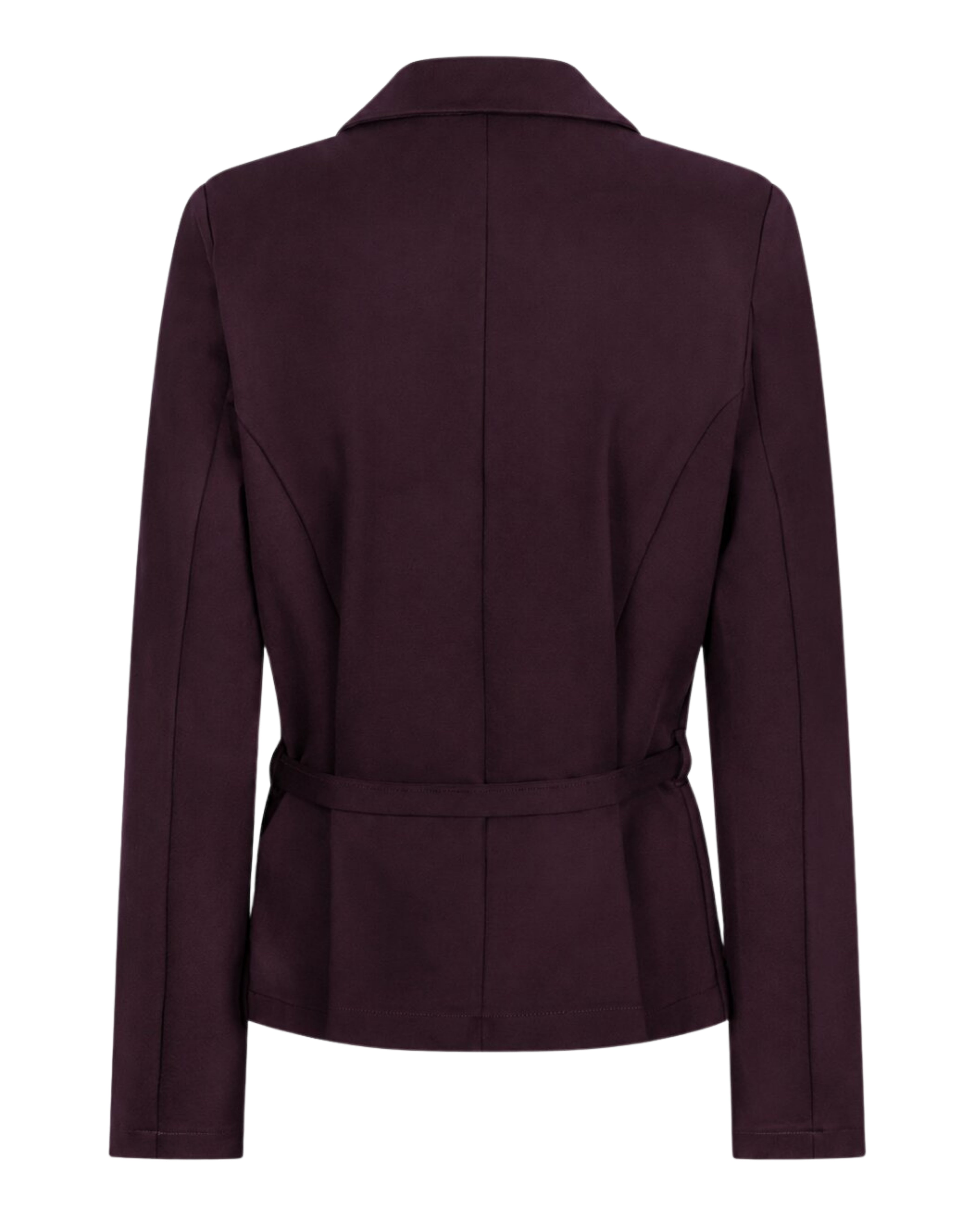 Red Button Blazer & Belt Punta Burgundy