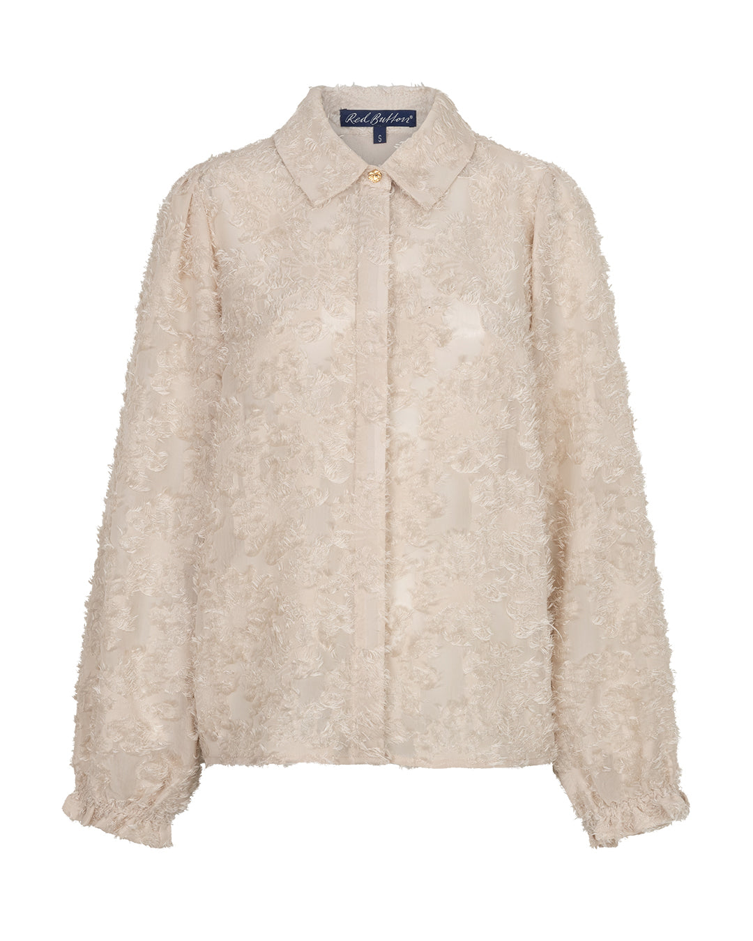 Red Button Blouse Stone