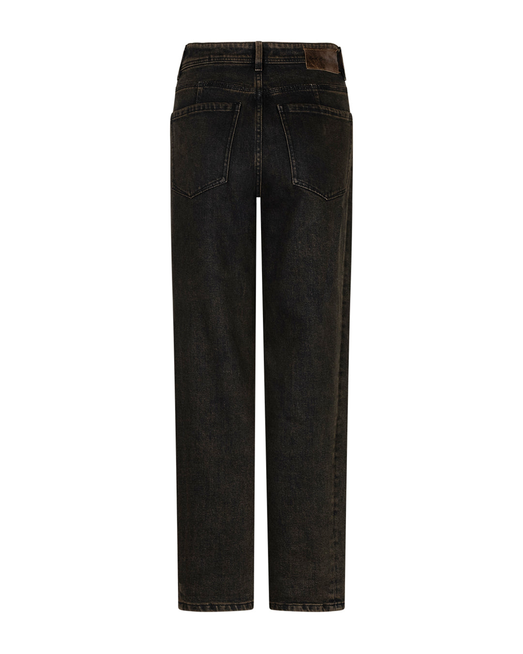 Red Button Caitlina Side Patch Denim Overdye Brown Black