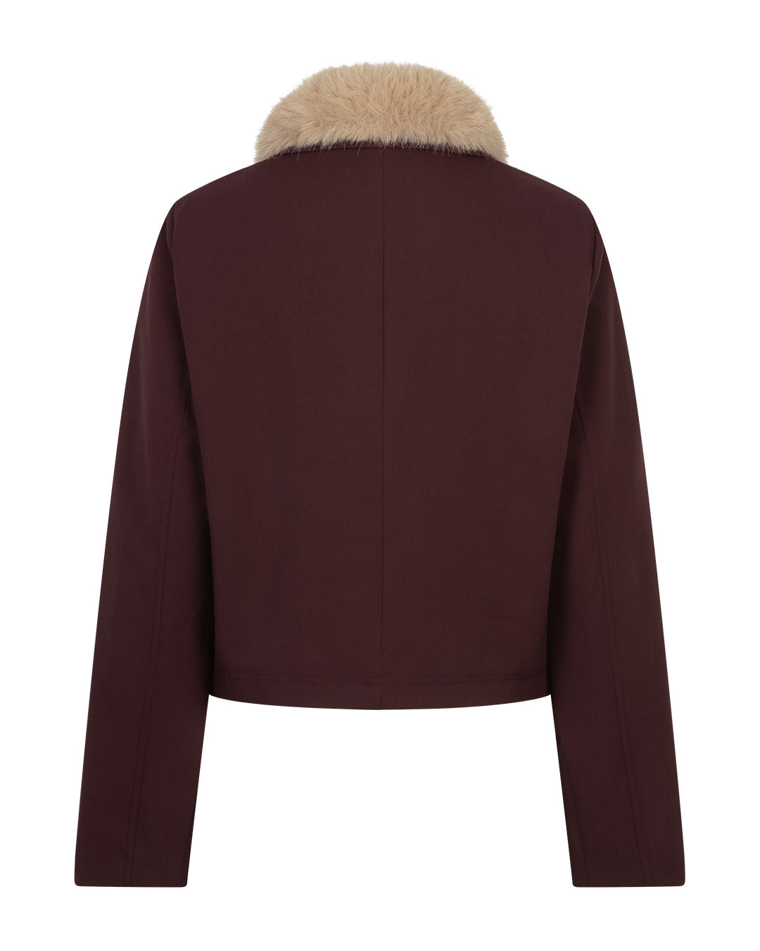 Red Button Jacket & Color Burg