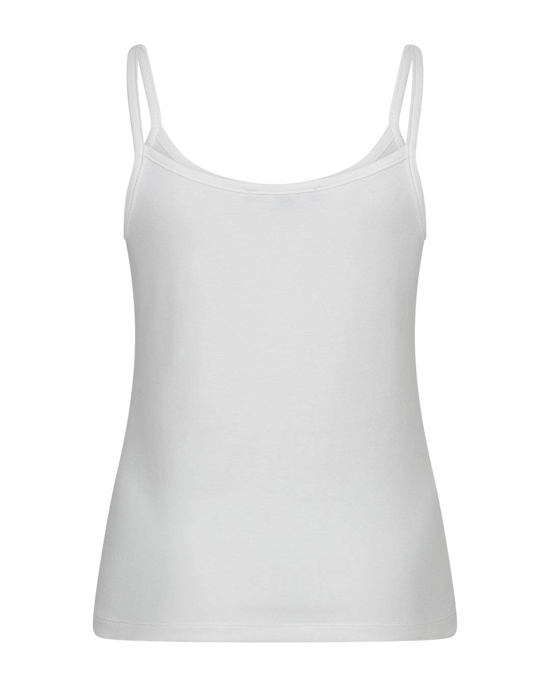 Red Button Singlet Off White