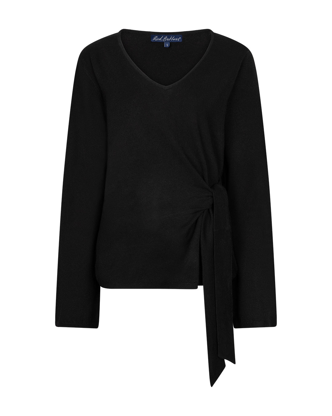 Red Button Sweater Sweet Knot Black