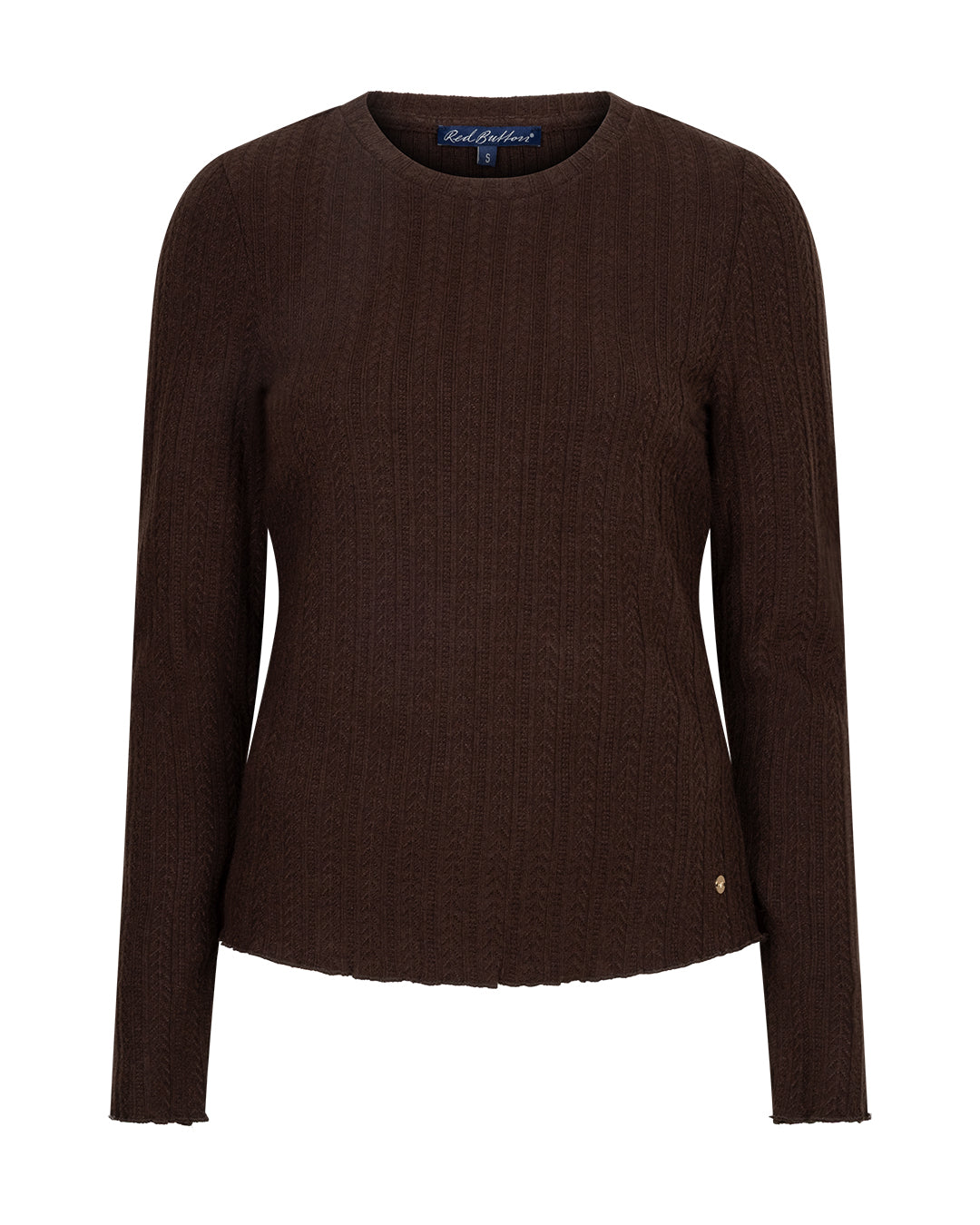 Red Button Fine Knit Espresso