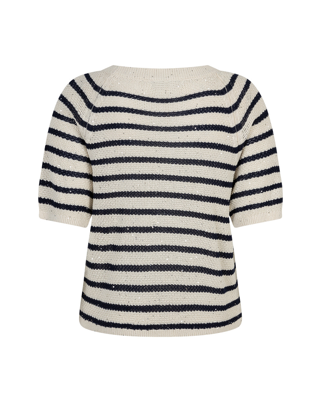 Red Button Top Sweet Stripe & Sequins