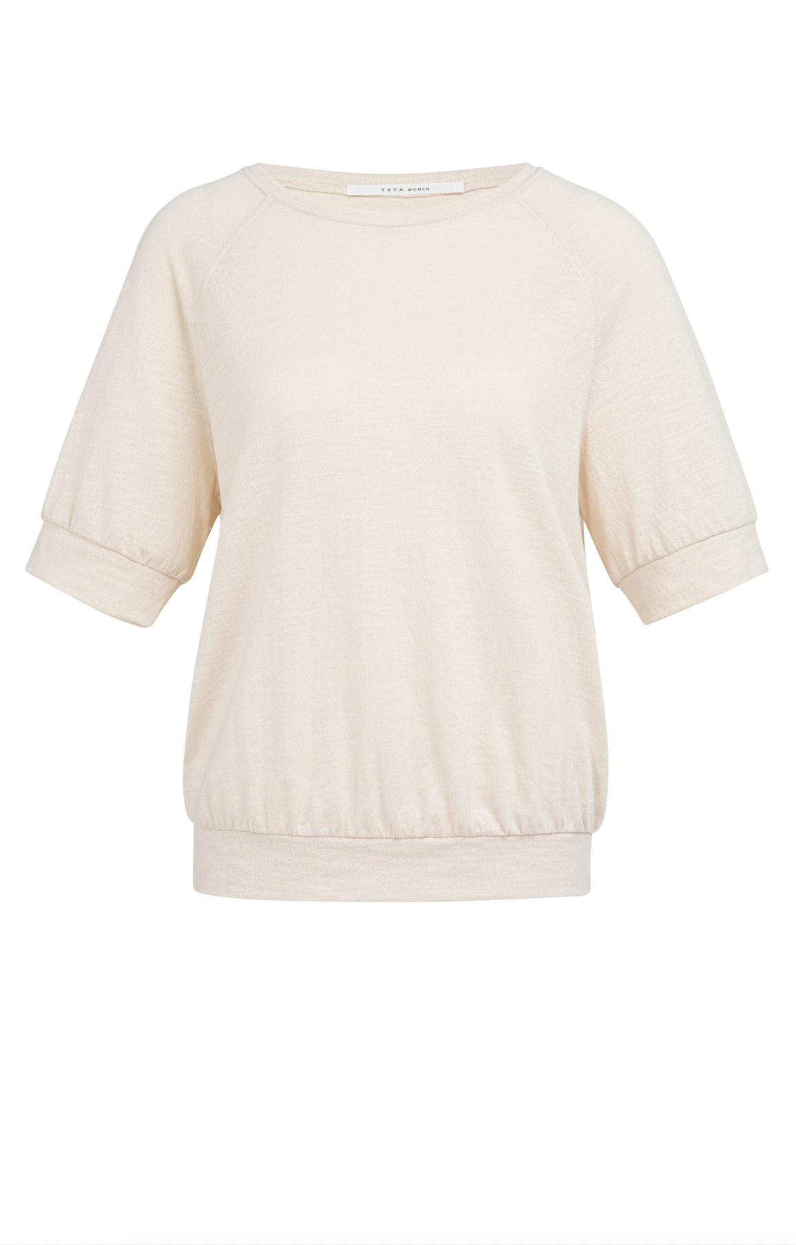Yaya Jersey Top Creme