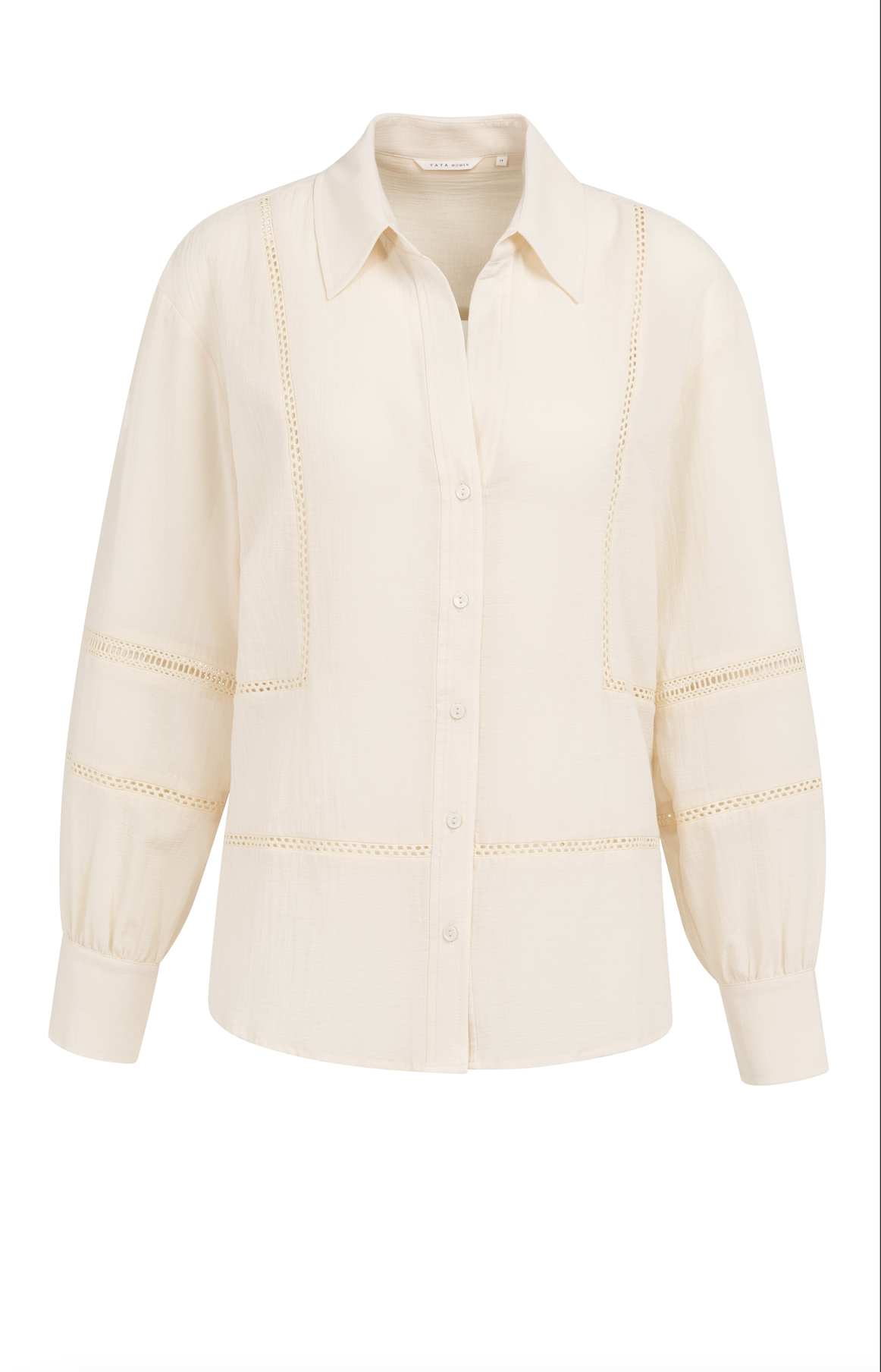 YAYA Shirt With Lace Details Creme