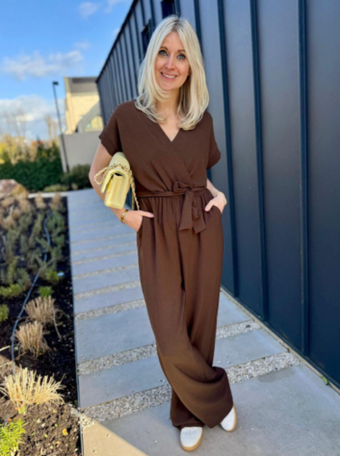 Azzurro Jumpsuit Brown
