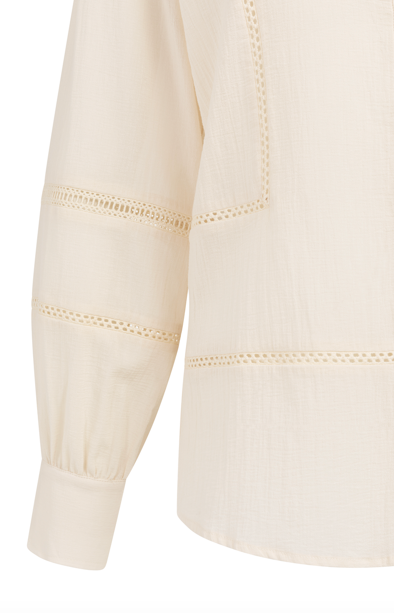 YAYA Shirt With Lace Details Creme