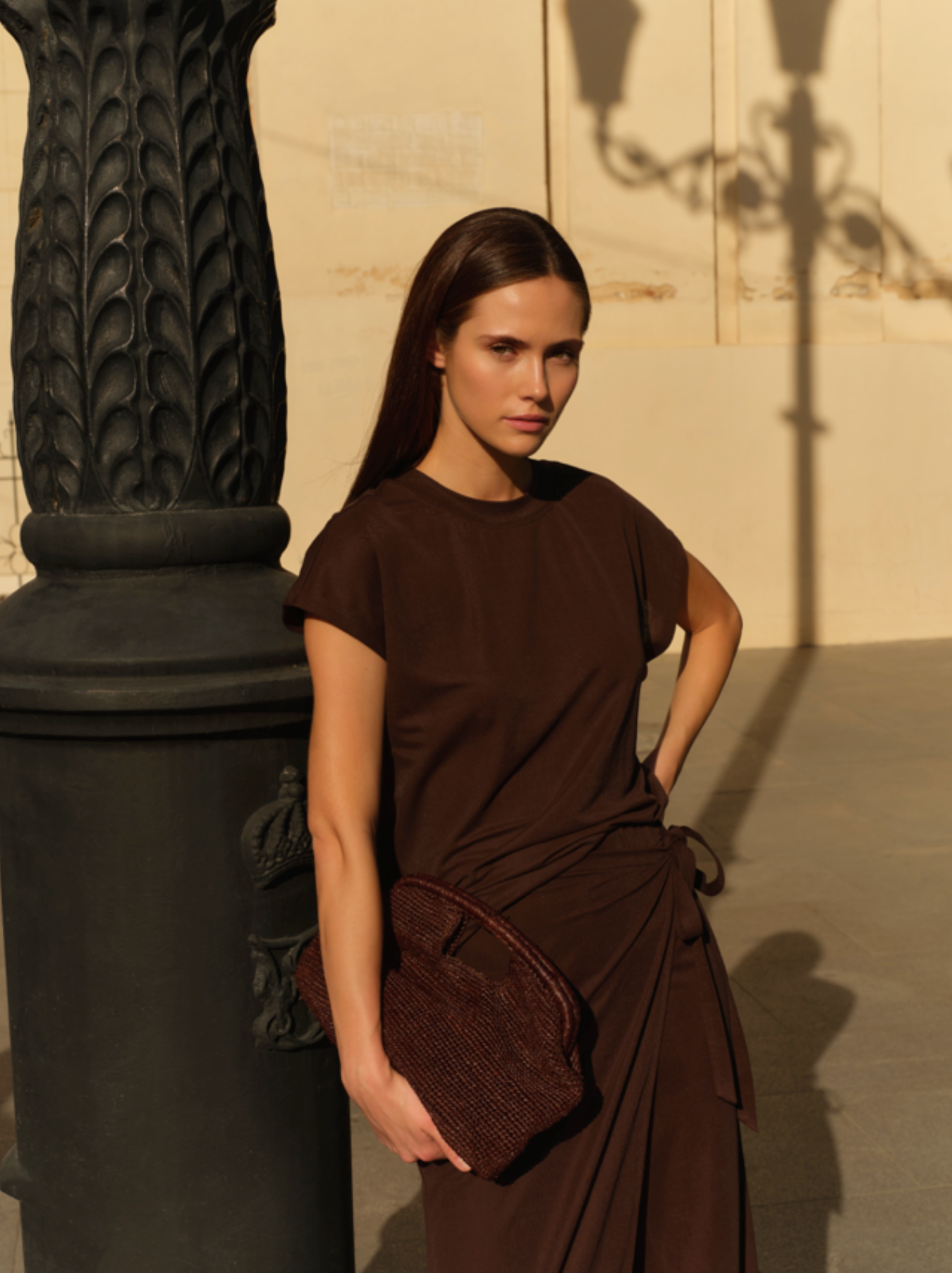 YAYA Mouwloos Topje Aubergine Purple