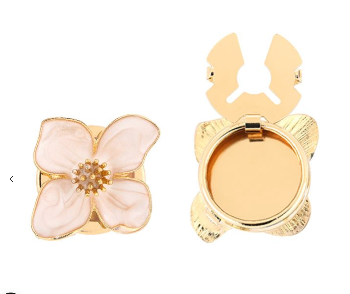 Button Cover Flower Soft Pink