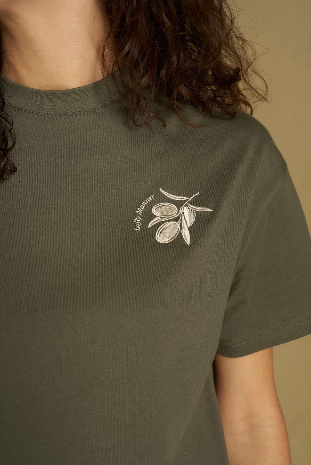 Lofty Manner T-shirt Imma Regular Boxy Green