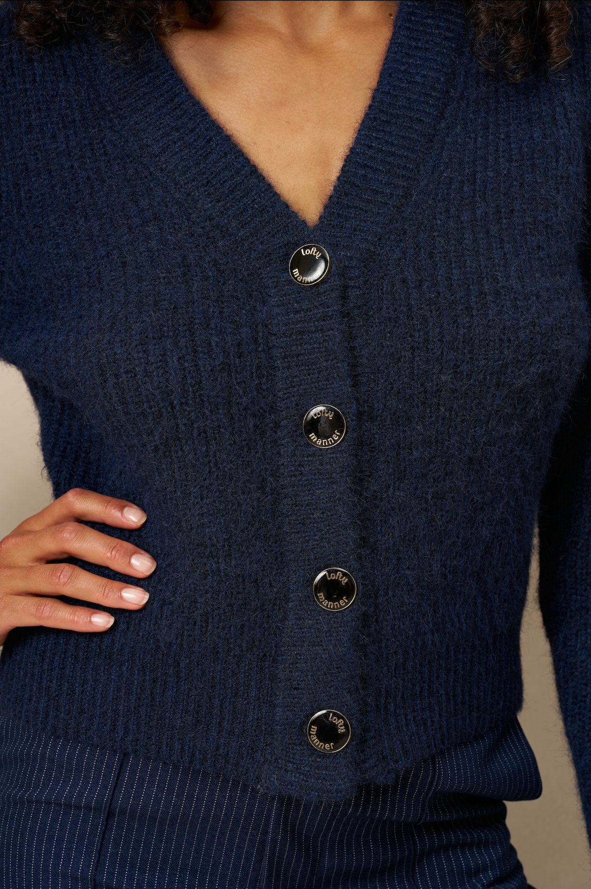Lofty Manner Cardigan Lily Dark Blue
