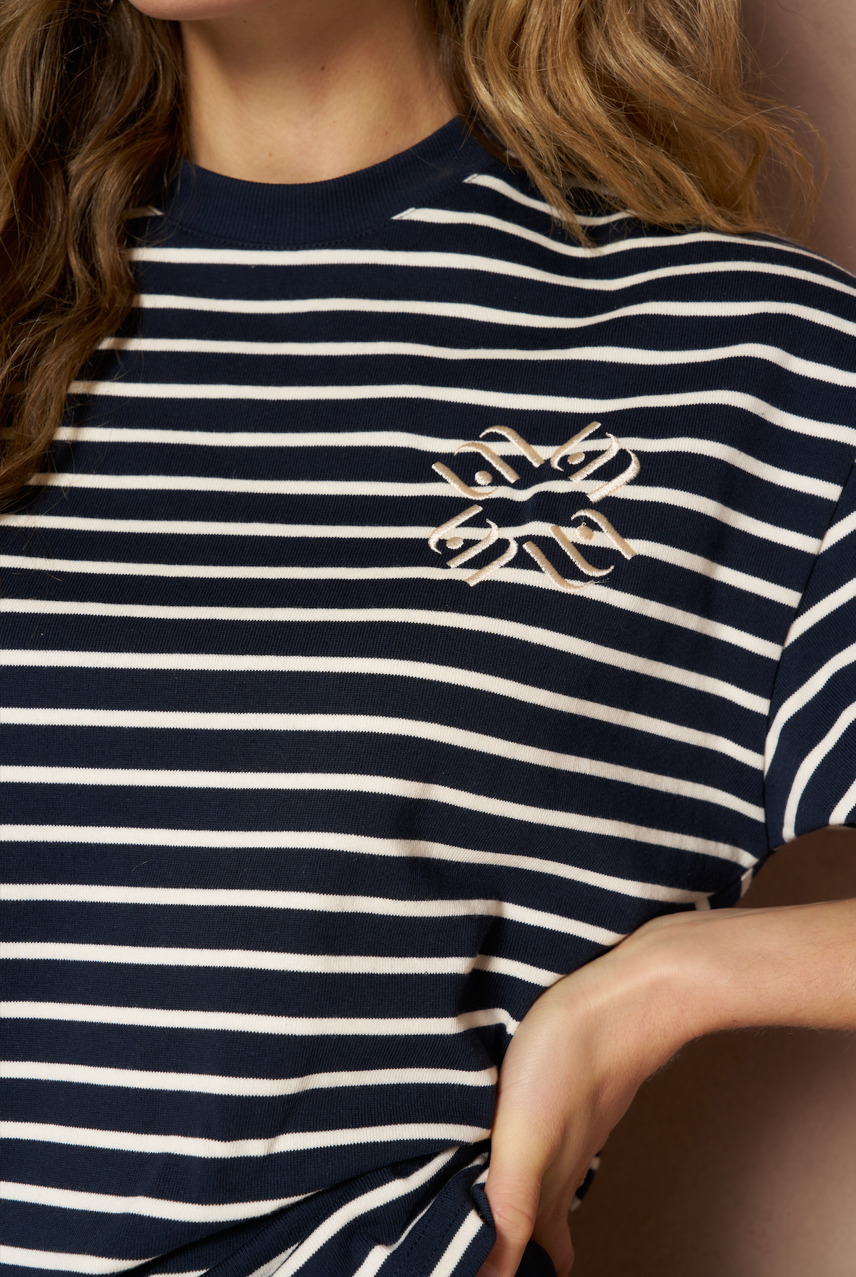 Lofty Manner T-shirt Imma Boxy Regular Dark Blue