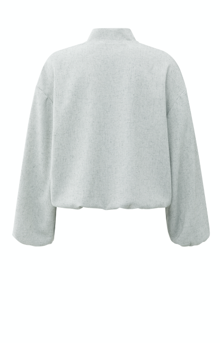 Jasje Met Ballonvorm En Drukknopen YAYA Light Grey Melange