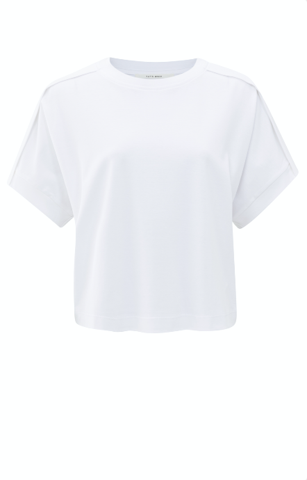 Top Jersey Vouwdetails YAYA Pure White