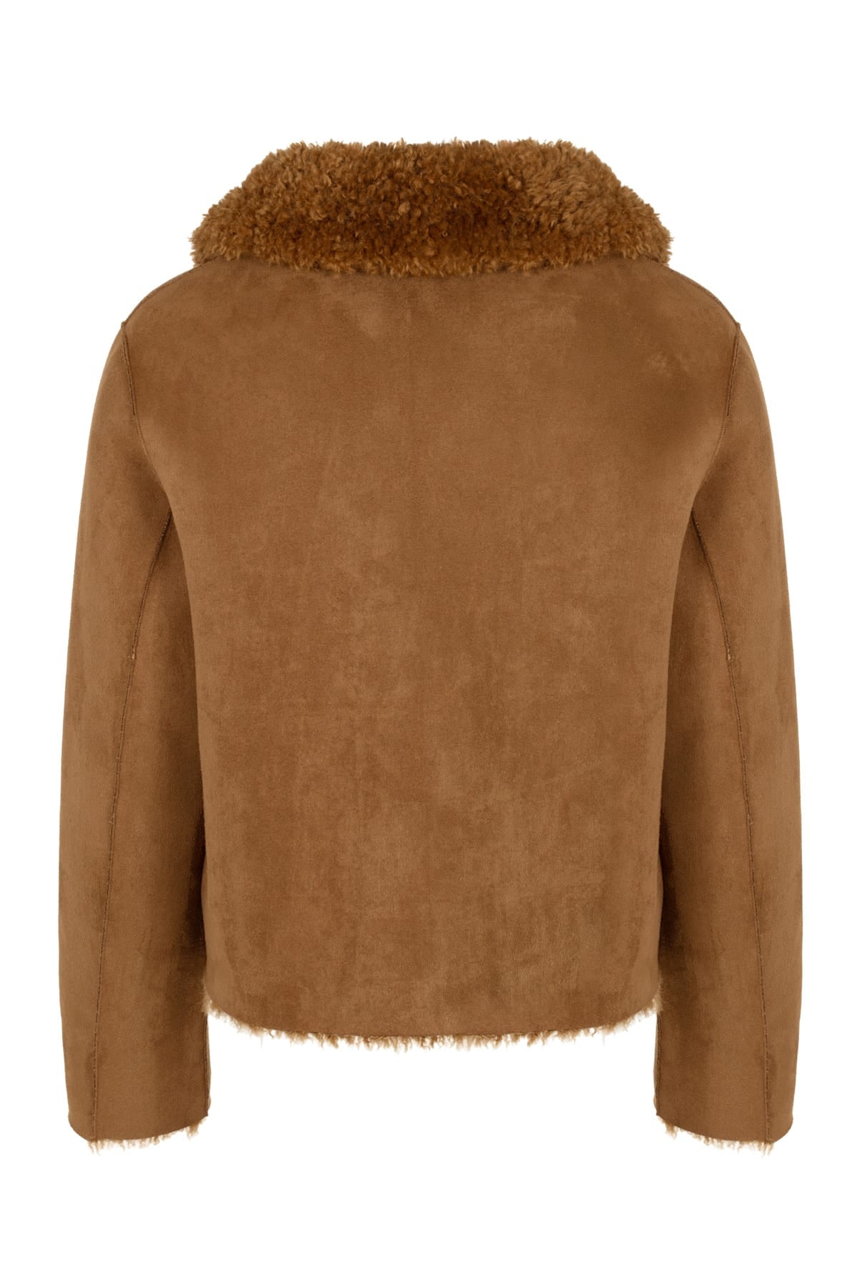 Giacomo Teddy Jacket Short Camel