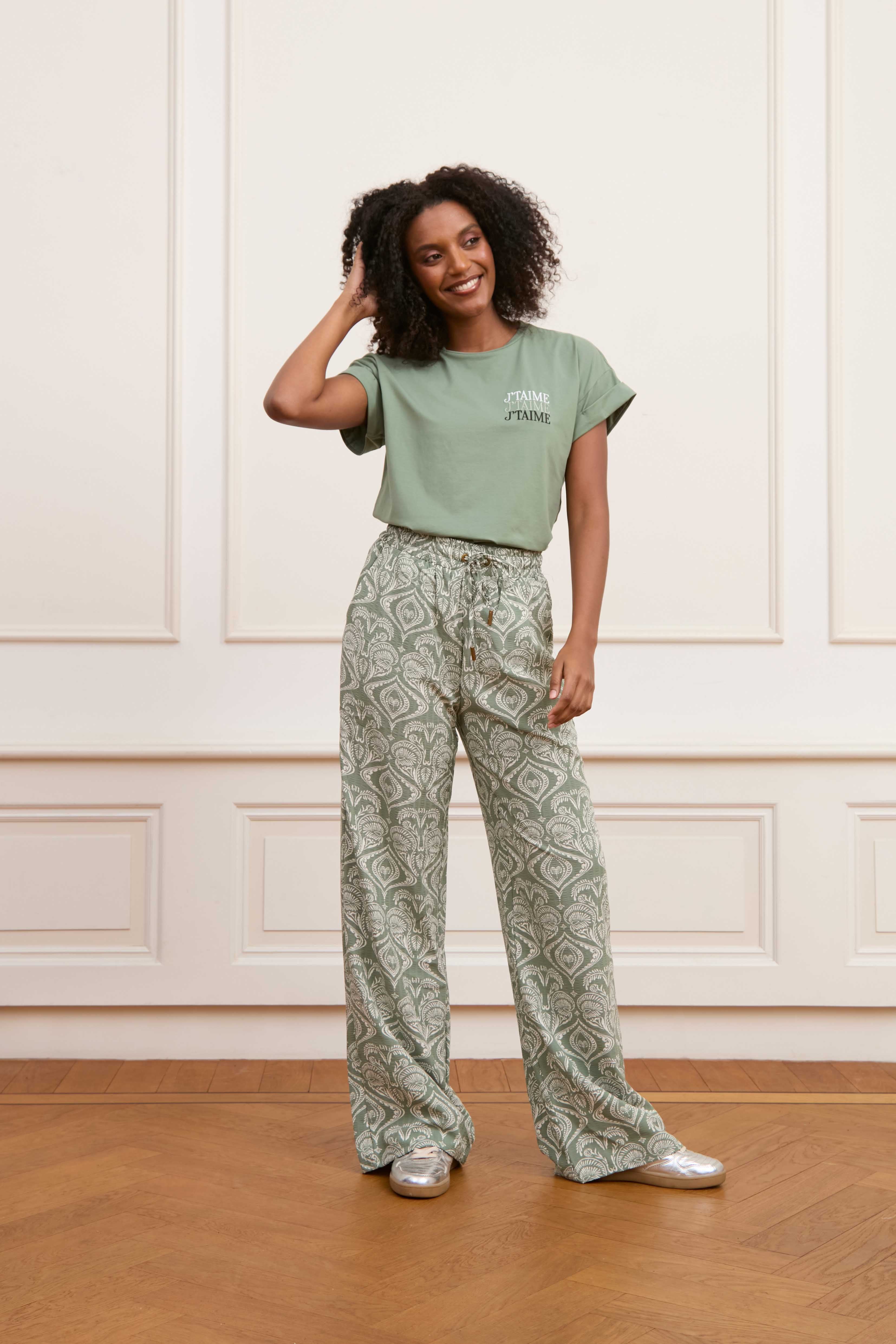T-SHIRT LILOU LOFTY MANNER DARK GREEN
