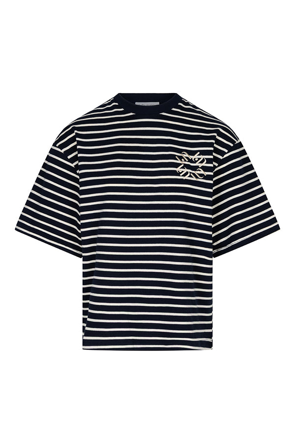 Lofty Manner T-shirt Imma Boxy Regular Dark Blue