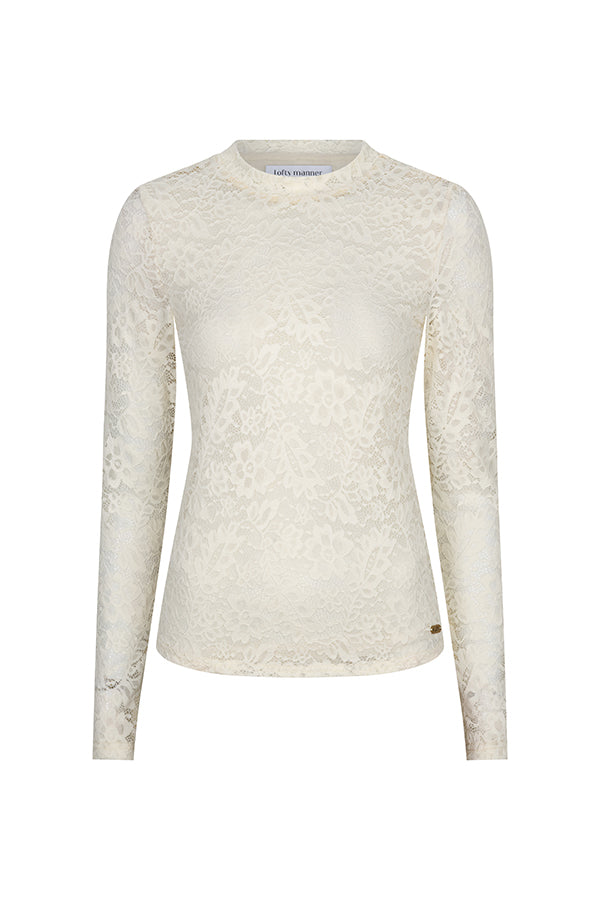 Lofty Manner Top Irea Classis Lace Cream