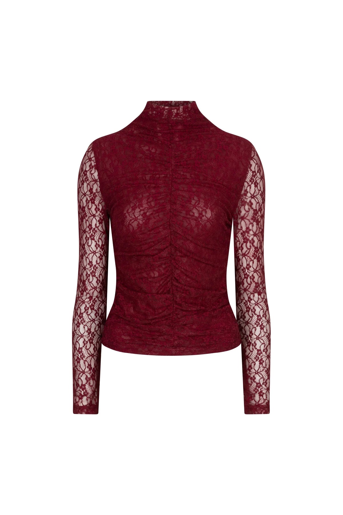 Lofty Manner  Kaye Lace Top Bordeaux