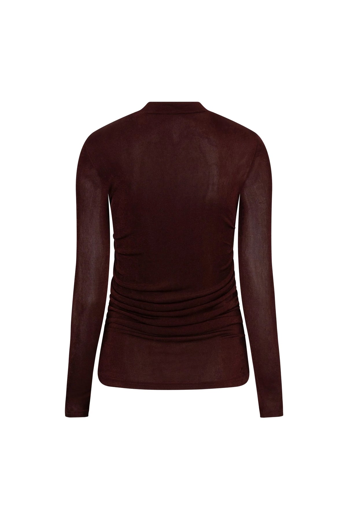 Lofty Manner Top Kelly Gathered Bordeaux