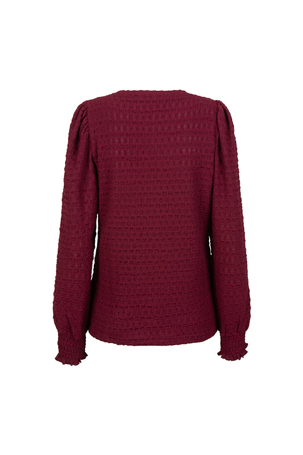 Lofty Manner Top Thyra Burgundy Rood