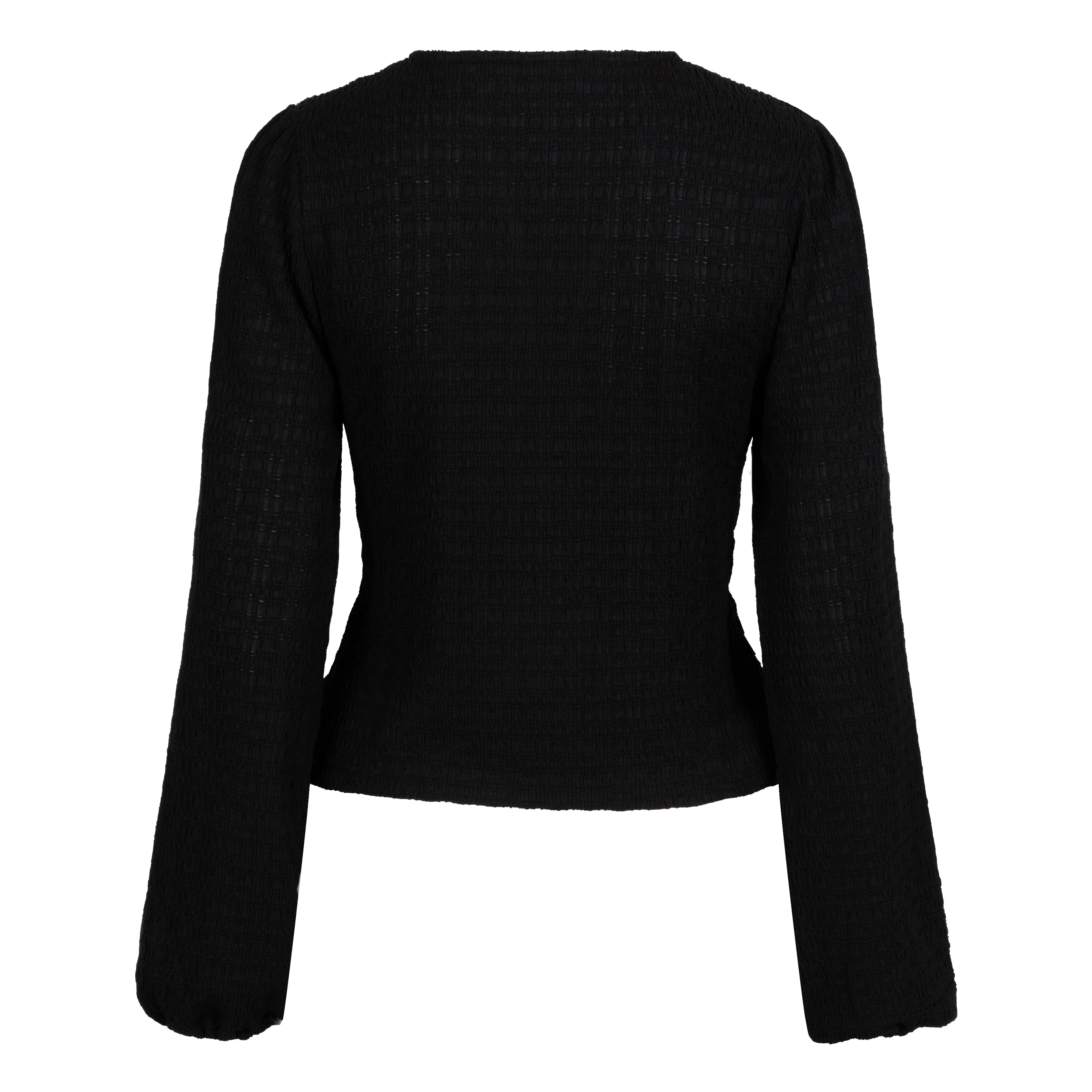 Lofty Manner Top Vera Met Geknoopt Detail Zwart