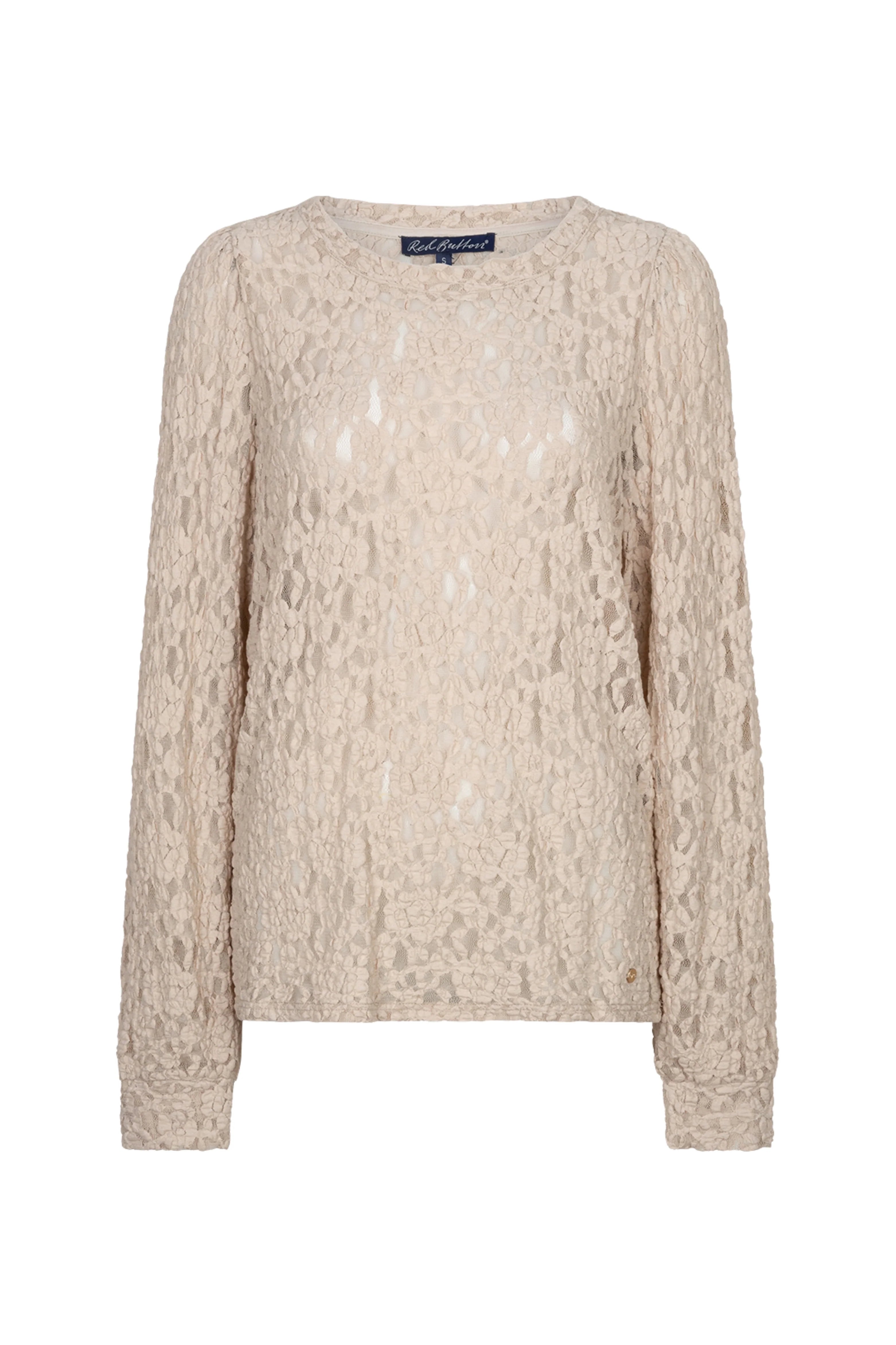 Red Button Top Lace Stone