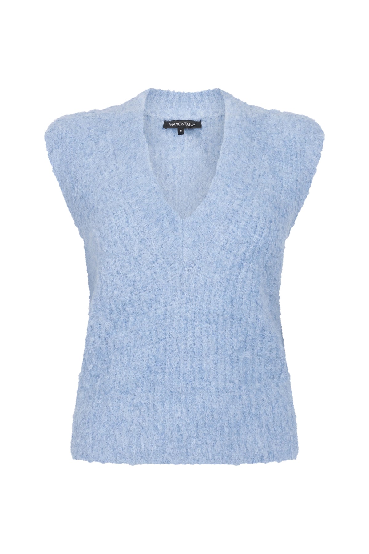 Tramontana Boucle Sleeveless Jumper Blue Melange